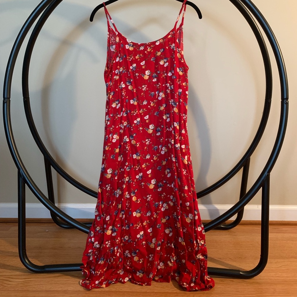 Classic 90’s Red Flowered Sundress